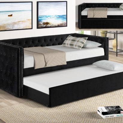 Black Velvet Daybed 5335 is one of our best selling bedroom sets