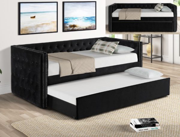 Black Velvet Daybed 5335 is one of our best selling bedroom sets