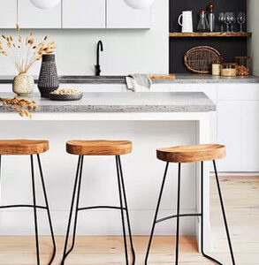 Black & Natural Dining Room