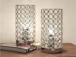 Crystal Pillar Table Lamp