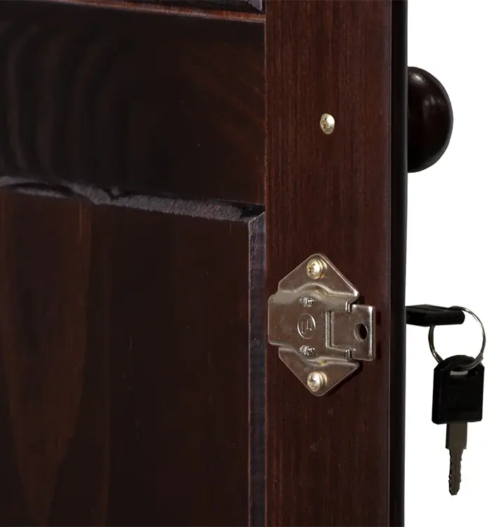 100% Solid Wood 2-Door Wardrobe (Flexible) - Image 5