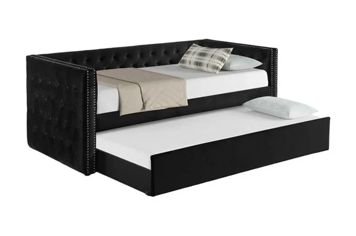 Black Velvet Daybed 5335 - Image 3