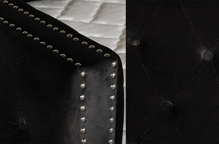 Black Velvet Daybed 5335 - Image 4