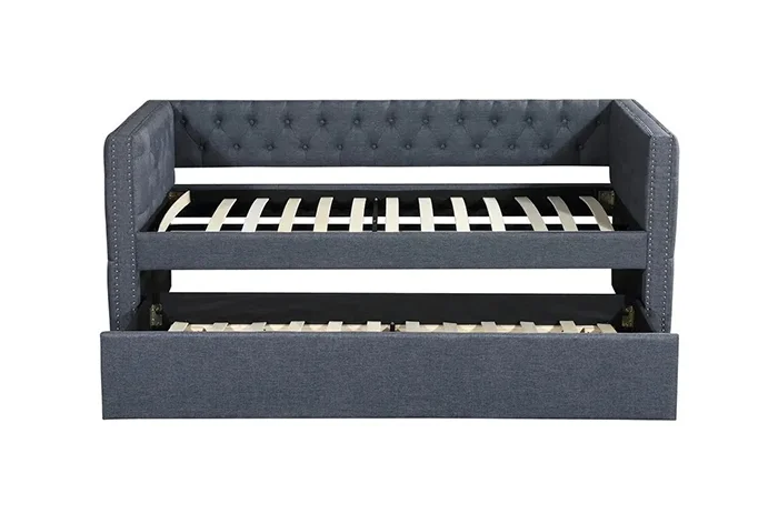 Grey Velvet Daybed 5335 - Image 3
