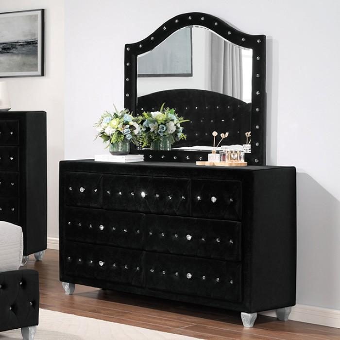 Black Solid Wood Dresser CM7130