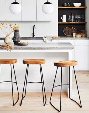 Black & Natural Dining Room